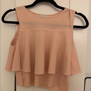 ZARA TOP light pink, size SMALL, cute and formal